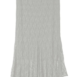 CLING LACE SEE-THROUGH SILHOUETTE UNBALANCED SKIRT