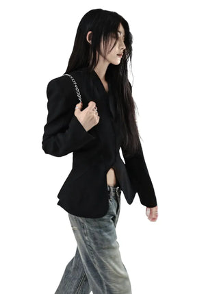 SEED LOW VINTAGE STITCH SLIM WIDE BOOTCUT JEANS