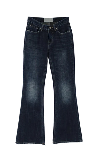 SEED LOW VINTAGE STITCH SLIM WIDE BOOTCUT JEANS