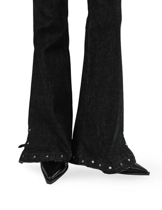 ANGORA SOFT BEIGE FUR HEART NECK KNIT TOP