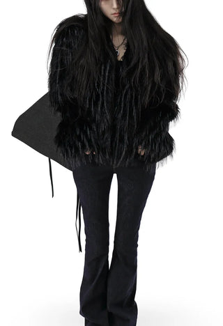 Elastic U-neck Slim Fit Cropped Knit Top