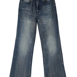 Hip Fade Low Rise Semi-Wide Dark Deep-Washed Bootcut