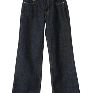 REFINE LOW RISE NONFADE SEMI BOOTCUT DENIM PANTS