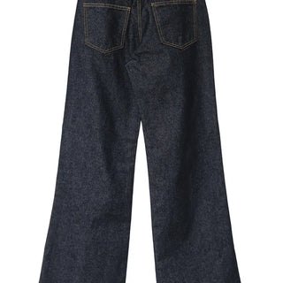 REFINE LOW RISE NONFADE SEMI BOOTCUT DENIM PANTS