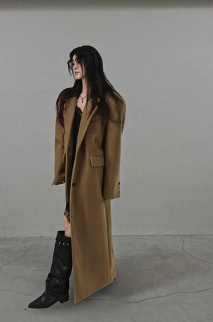 MUSS OVERSIZED FIT MAXI SINGLE LONG COAT