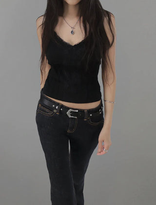 LOOSO LACE SLIM FIT CORSET SLEEVELESS CAMI LOOSO LACE SLIM FIT CORSET SLEEVELESS Cami