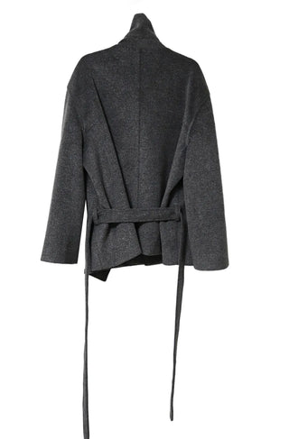Muss Structured Double Two-Way Half Wool Coat