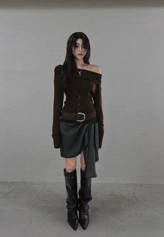 SWAG SUEDE WIDE WRAP BELT