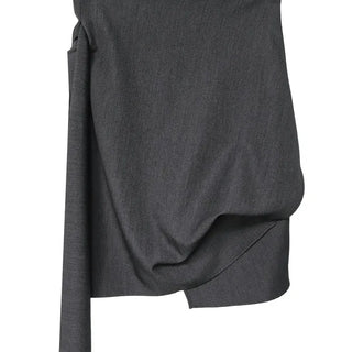 GER MINI FREE UNBALANCED BUNDLED WRAP SKIRT