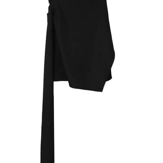GER MINI FREE UNBALANCED BUNDLED WRAP SKIRT