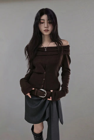 GER MINI FREE UNBALANCED BUNDLED WRAP SKIRT