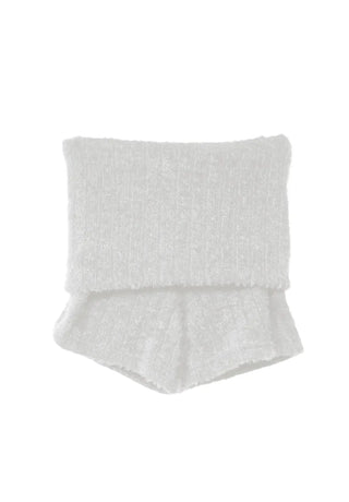 ANGORA SOFT WRAP KNIT SHORTS