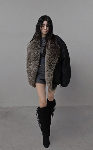 CREE CUT-OUT DRESS SLIM FIT LONG-SLEEVED TOP