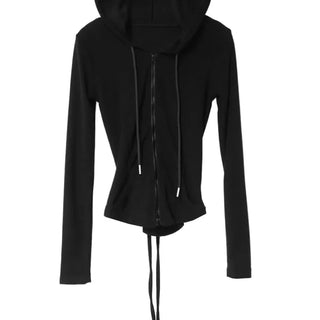 TOWEL BACK CORSET VELVET SLIM SWEATSUIT SET