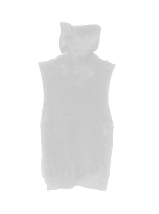 DE ANGORA TURTLENECK SOFT SLEEVELESS KNIT TOP