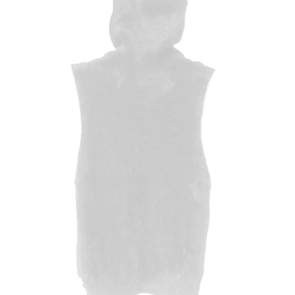 DE ANGORA TURTLENECK SOFT SLEEVELESS KNIT TOP