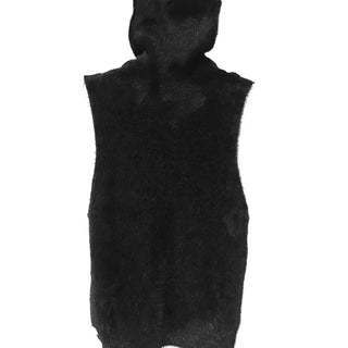 DE ANGORA TURTLENECK SOFT SLEEVELESS KNIT TOP