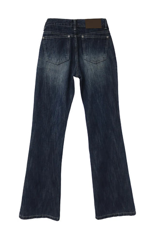 SHADOW LOW VINTAGE WASHING SLIM BOOTCUT DENIM