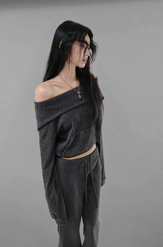 MISTY DRESS TWO-WAY OFF-SHOULDER HOODED TOP