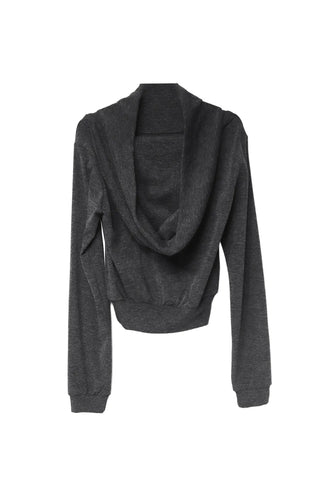 MISTY DRESS TWO-WAY OFF-SHOULDER HOODED TOP