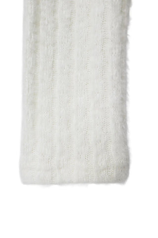 Warm Lace Halter Sweat Woven Button Knit Top