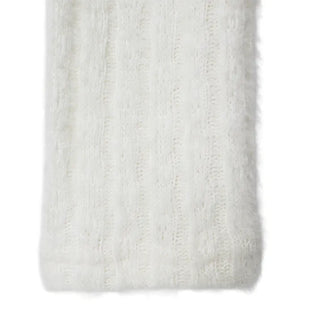 Warm Lace Halter Sweat Woven Button Knit Top