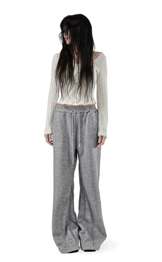 Warm Lace Halter Sweat Woven Button Knit Top