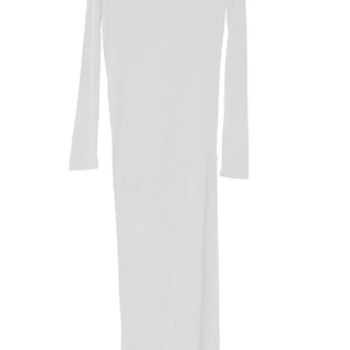 U-TURN UNBALANCED MAXI DRAPED LONG DRESS