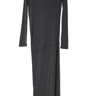 U-TURN UNBALANCED MAXI DRAPED LONG DRESS