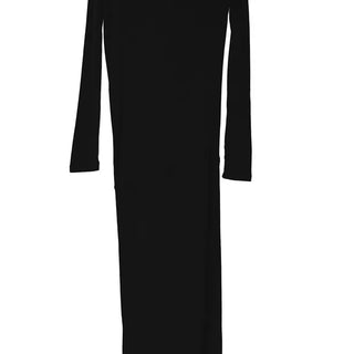 U-TURN UNBALANCED MAXI DRAPED LONG DRESS