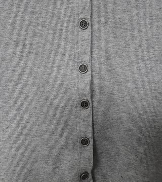 HO SQUARE LAYERED BUTTON TUBE TOP