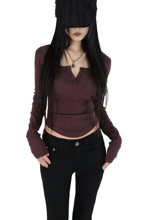 OO MID-RISE REAL SLIM BOOTCUT BLACK LONG PANTS