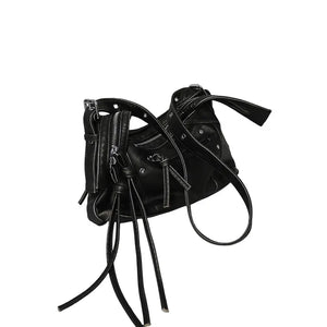 TASSEL PORTER EYELET SHOULDER BAG