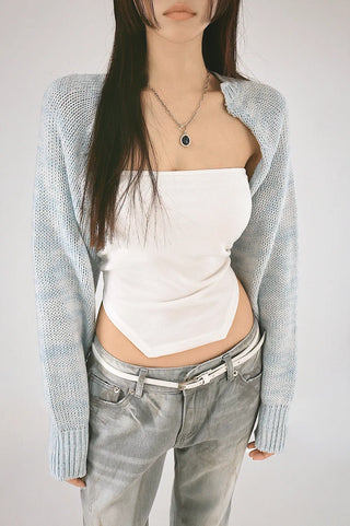 Youth Double Sidecut Corset Crop Top