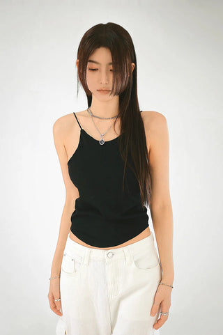 Mochi Roundy Cap-Included Soft Crop Halter Nashi