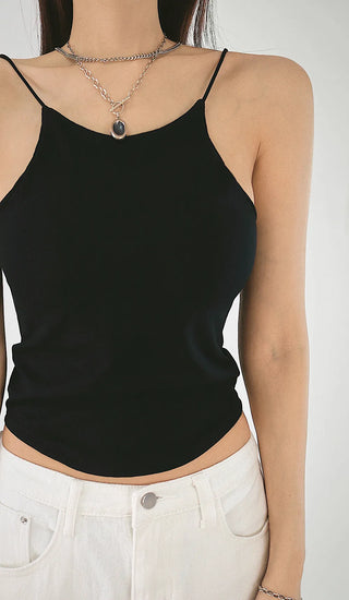 Mochi Roundy Cap-Included Soft Crop Halter Nashi