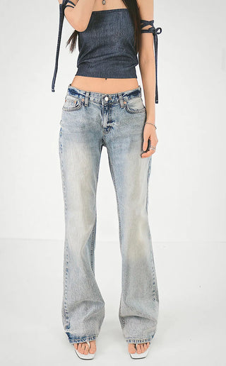 Denim Top Beachwear Square Strap Nashi Top