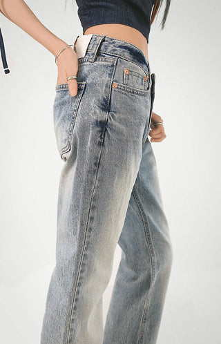 Denim Top Beachwear Square Strap Nashi Top