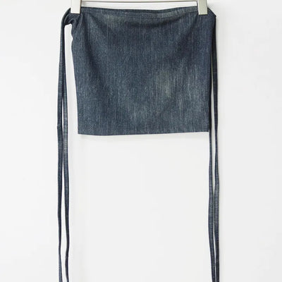 Denim Top Beachwear Square Strap Nashi Top