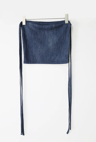 Denim Top Beachwear Square Strap Nashi Top