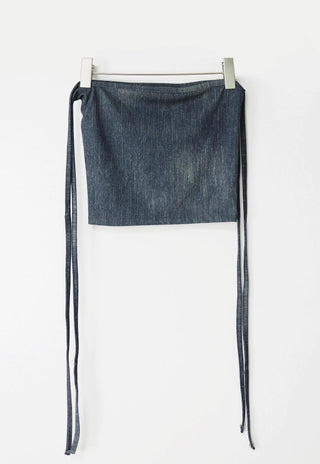 Denim Top Beachwear Square Strap Nashi Top