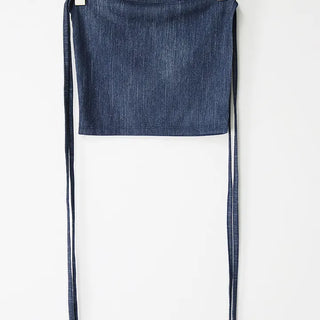 Denim Top Beachwear Square Strap Nashi Top