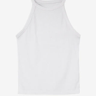 Deer Halter Neck Daily Ribbed Nashi Top
