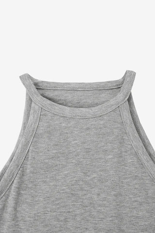 Deer Halter Neck Daily Ribbed Nashi Top