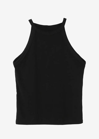 Deer Halter Neck Daily Ribbed Nashi Top