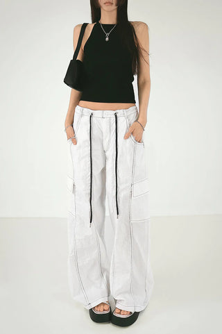 Deer Halter Neck Daily Ribbed Nashi Top