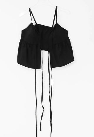 Opening Cap Built-in Hook V Bustier Strap Nashi Blouse