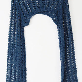 Mesh Net Layered Crop Short Knit Bolero