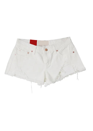 Hot Low-Rise Rescue Damage Cutting Cotton Shorts