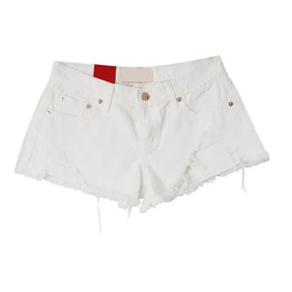 Hot Low-Rise Rescue Damage Cutting Cotton Shorts